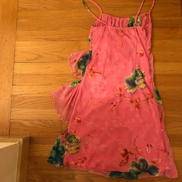 NWT Tank Top Floral Pink Dress, with Tags - Picture 6 of 6
